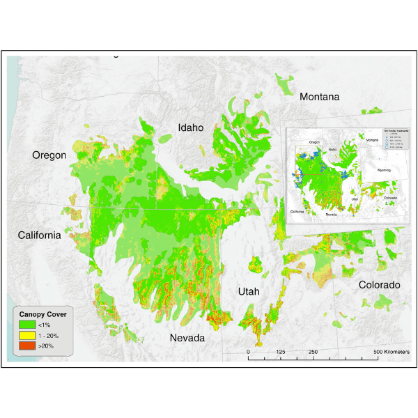 Mapping Tree Canopy Cover in Support of Proactive Prairie Grouse Conservation in Western North America