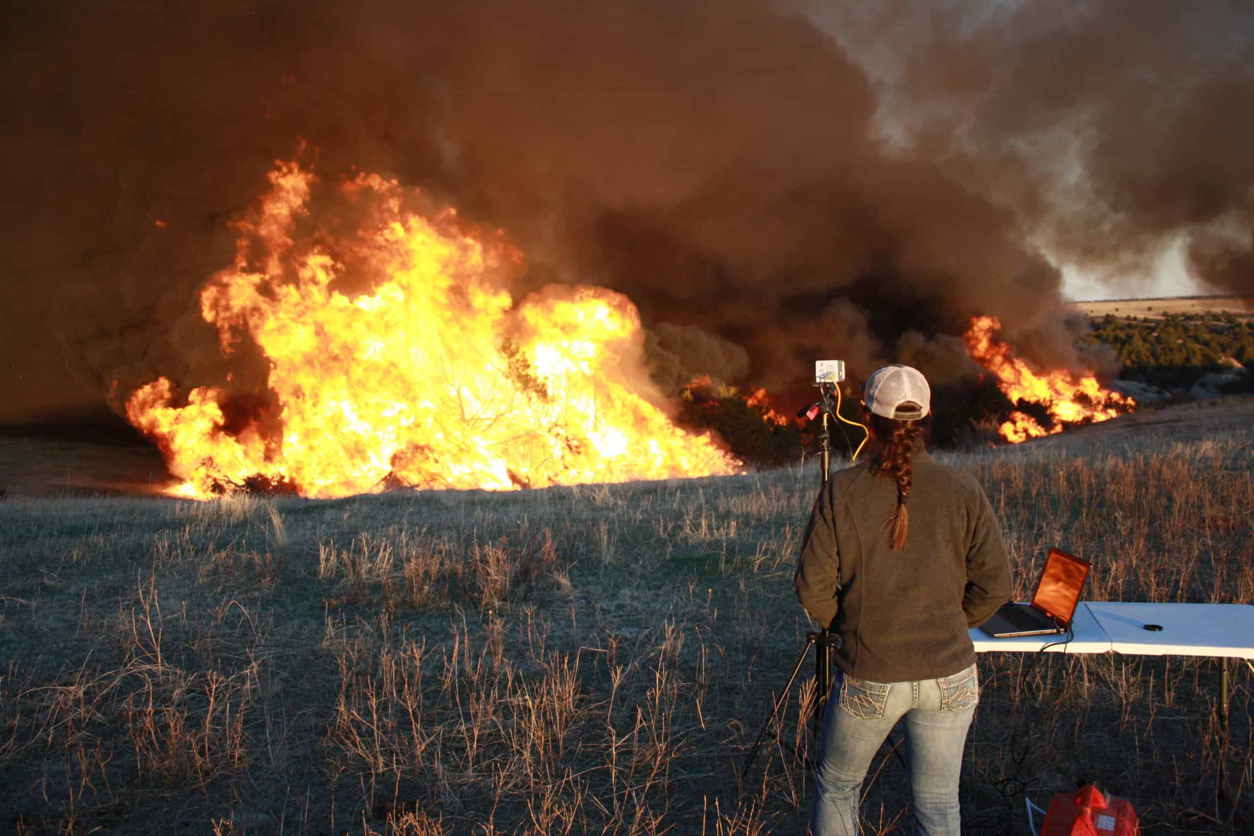 Scientists research fire in Great Plains